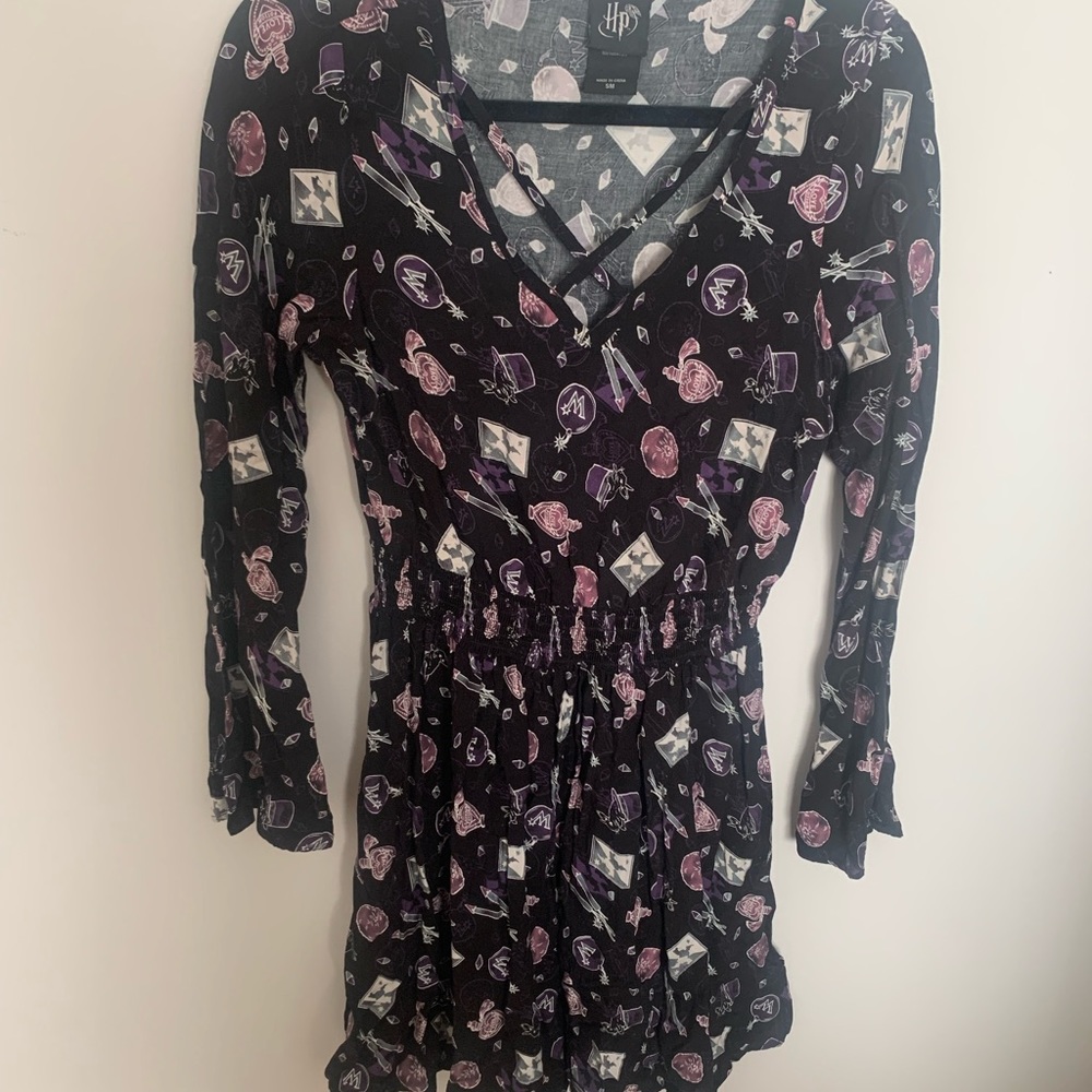 Harry Potter Potions Black Dress Bell Sleeve